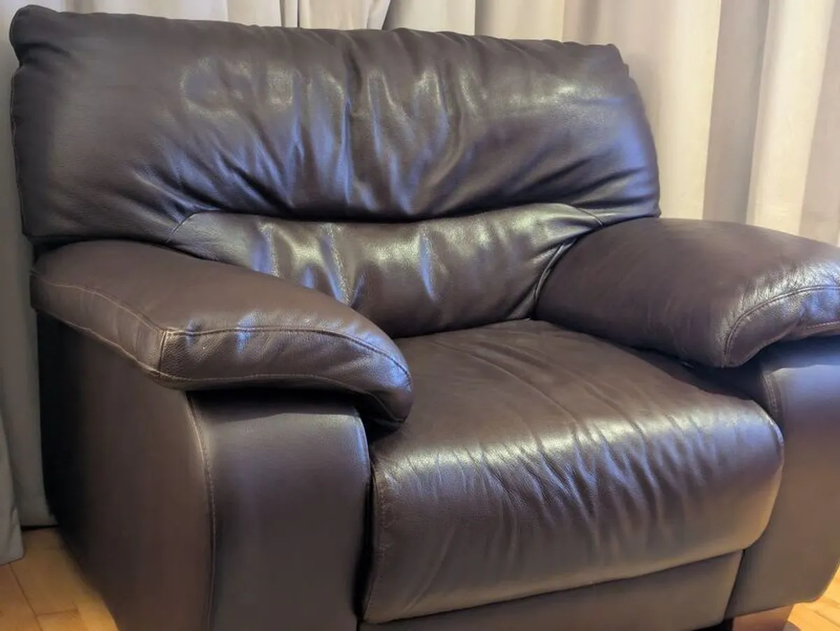 Italian leather suite 3+2+1 - Image 4