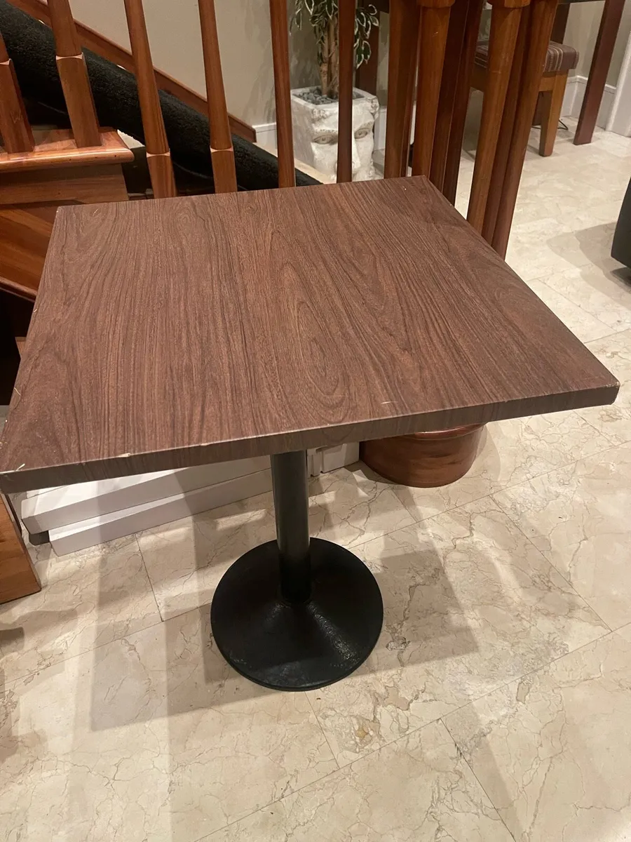 3 x Matching Solid Restaurant Dining Tables - Image 1