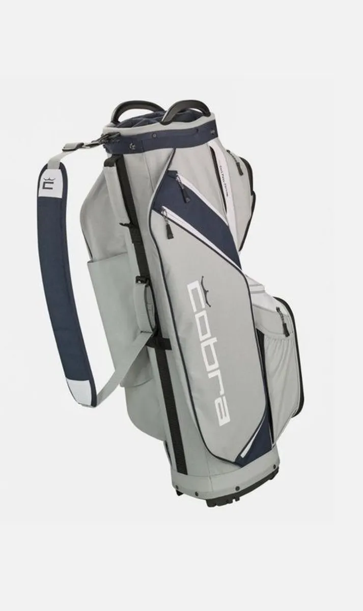 Mercedes-Benz Genuine Golf Cart Bag Cobra Grey/Navy New & AMG Umbrella - Image 1