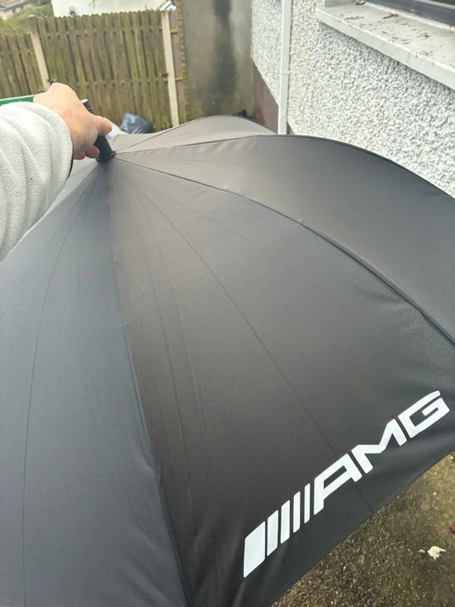 Mercedes-Benz Genuine Golf Cart Bag Cobra Grey/Navy New & AMG Umbrella - Image 3