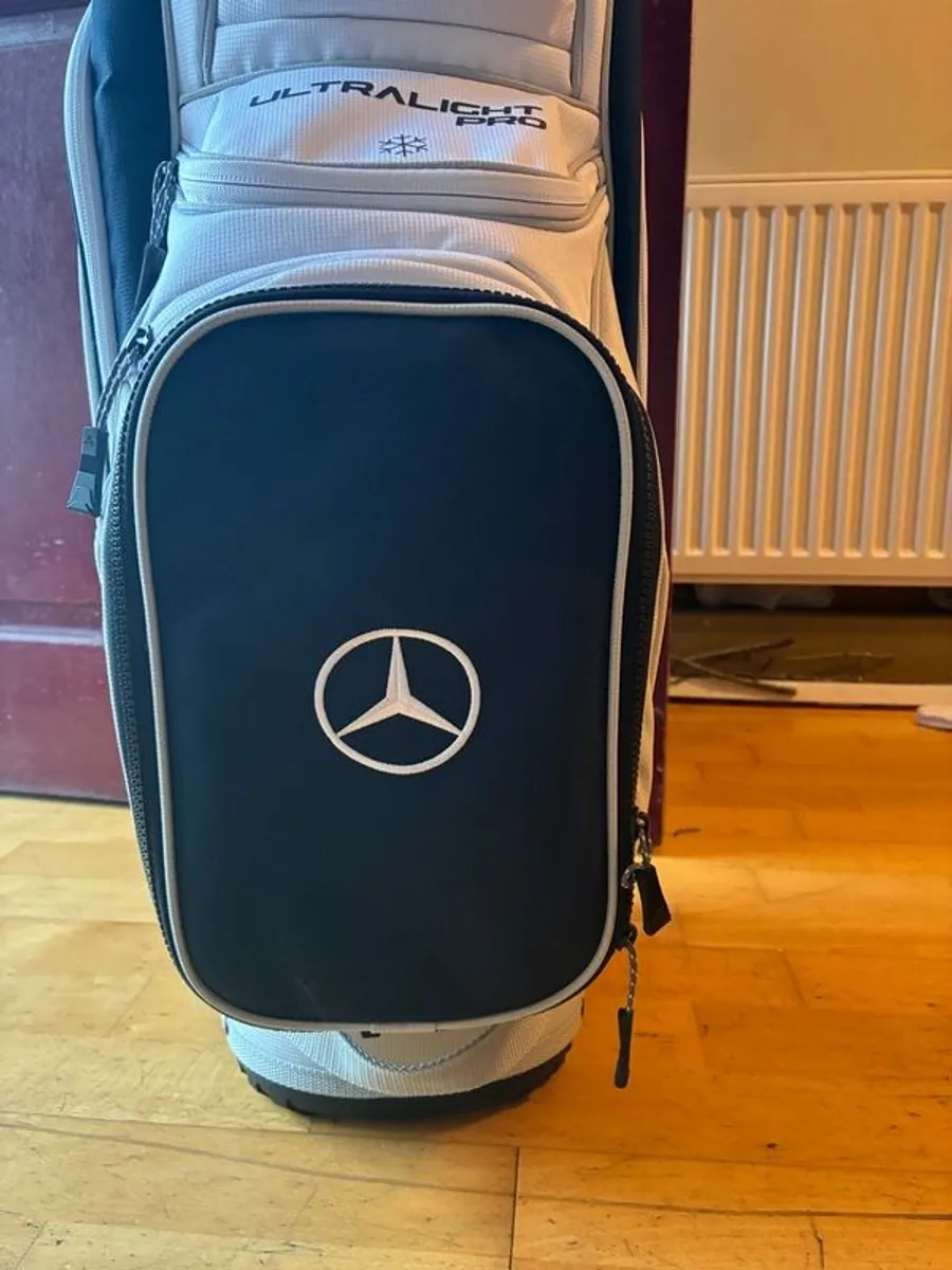 Mercedes-Benz Genuine Golf Cart Bag Cobra Grey/Navy New & AMG Umbrella - Image 4