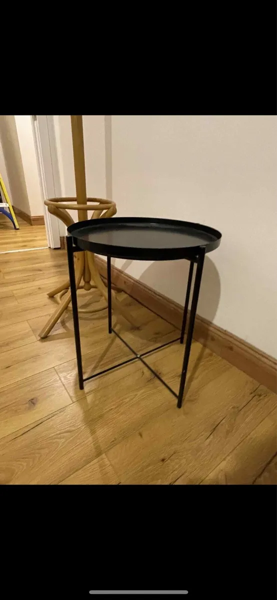 Metal side table new black - Image 1