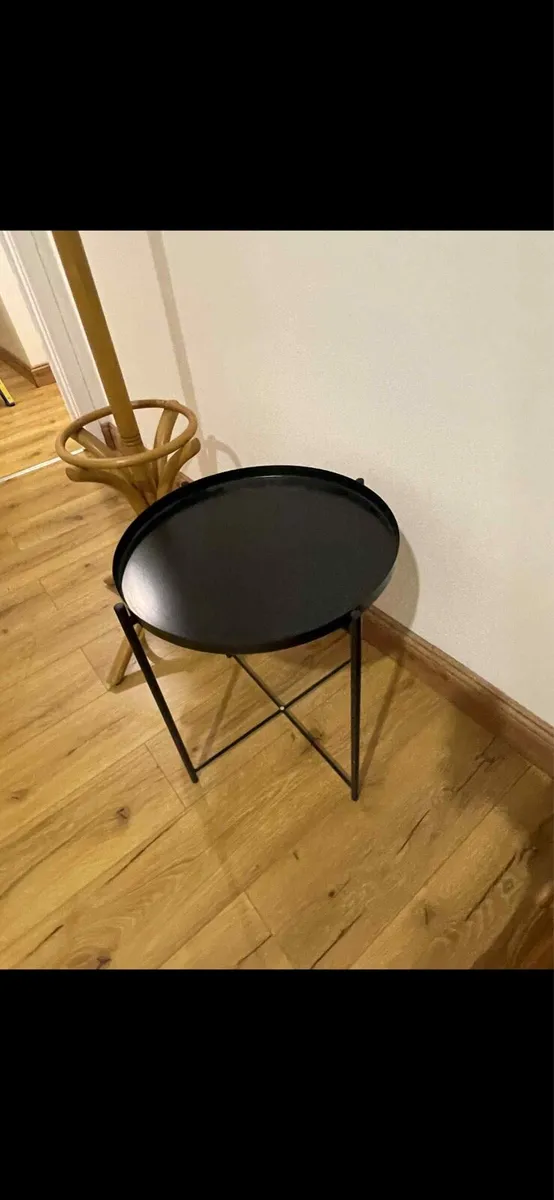 Metal side table new black - Image 2