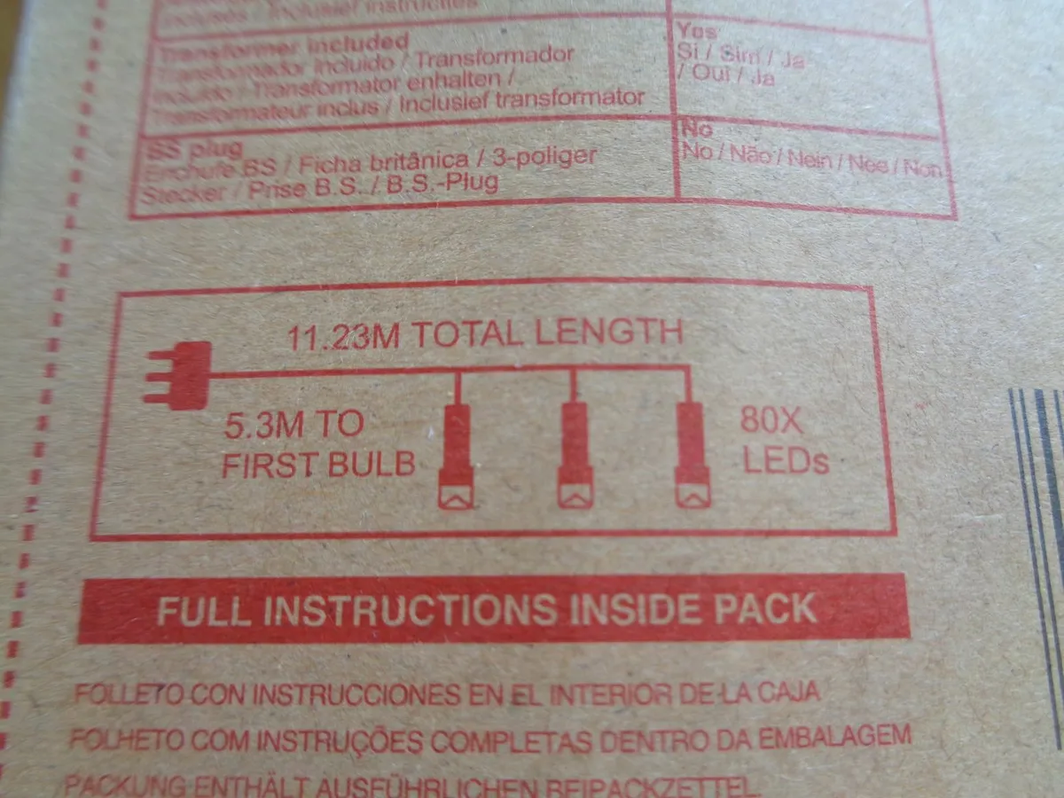 80 Multi - Colour LED Fairy Lights for Sale - Image 2