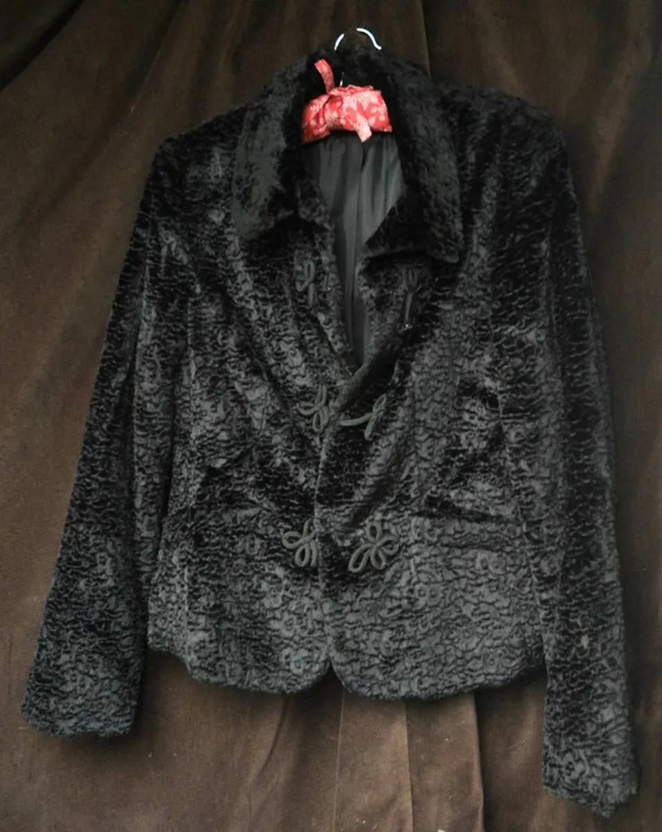 NienHaus Jacket Black Faux Fur Ladies Medium - Image 1