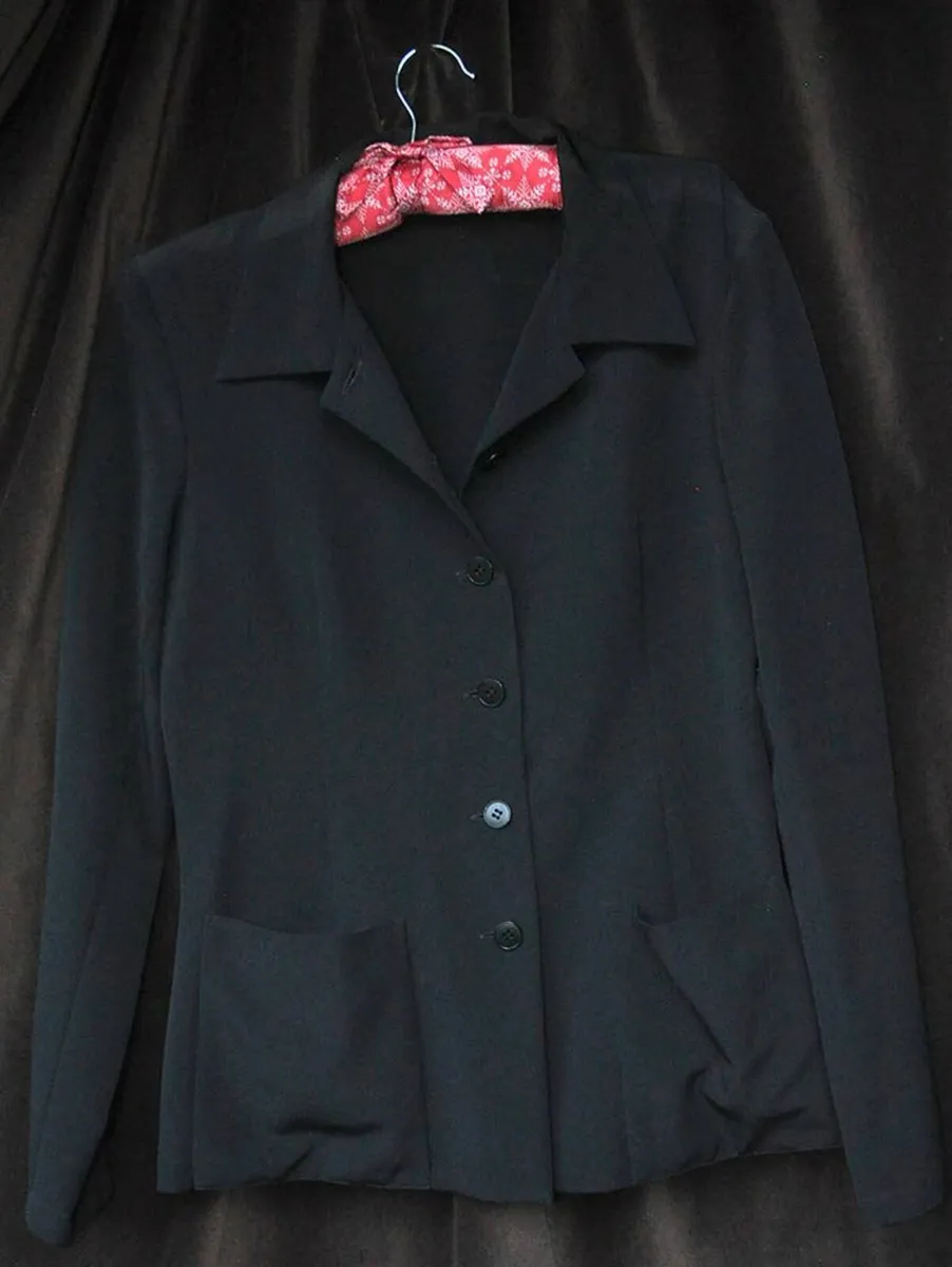 Long Black Lightweight Jacket - Image 3