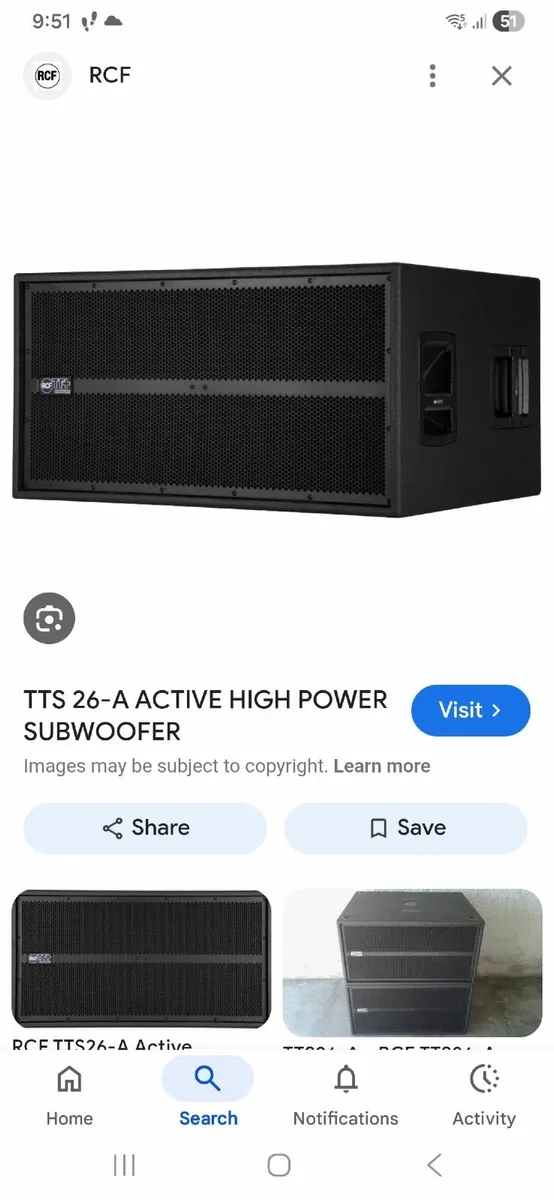 Rcf tt top and subwoofer - Image 4