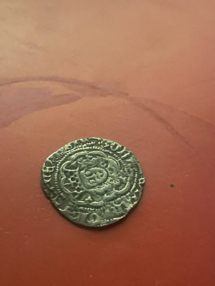 Old coin, possibly silver groat. - Image 3