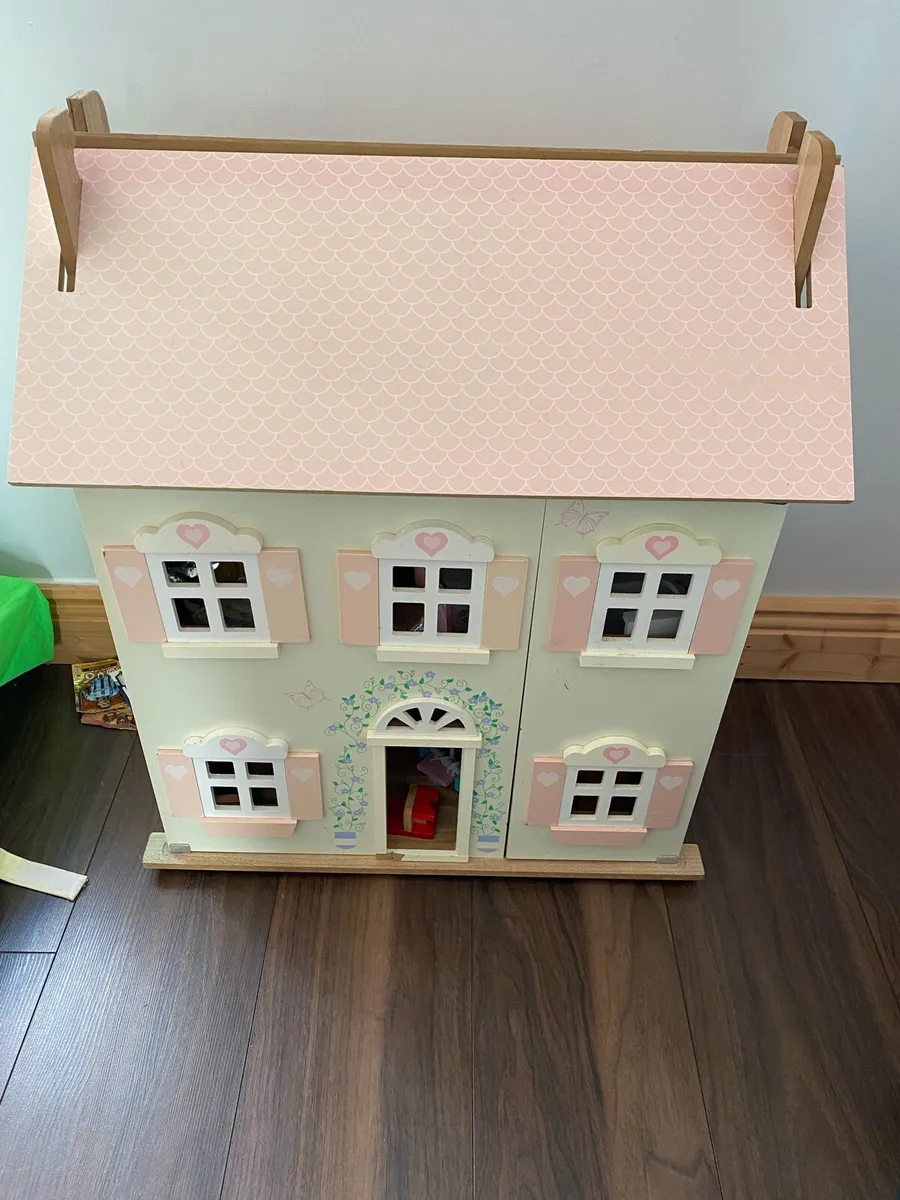 Wooden Train Table dolls house - Image 4