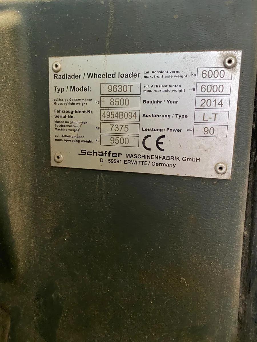 Schaffer 9630T Loader For Sale - Image 4