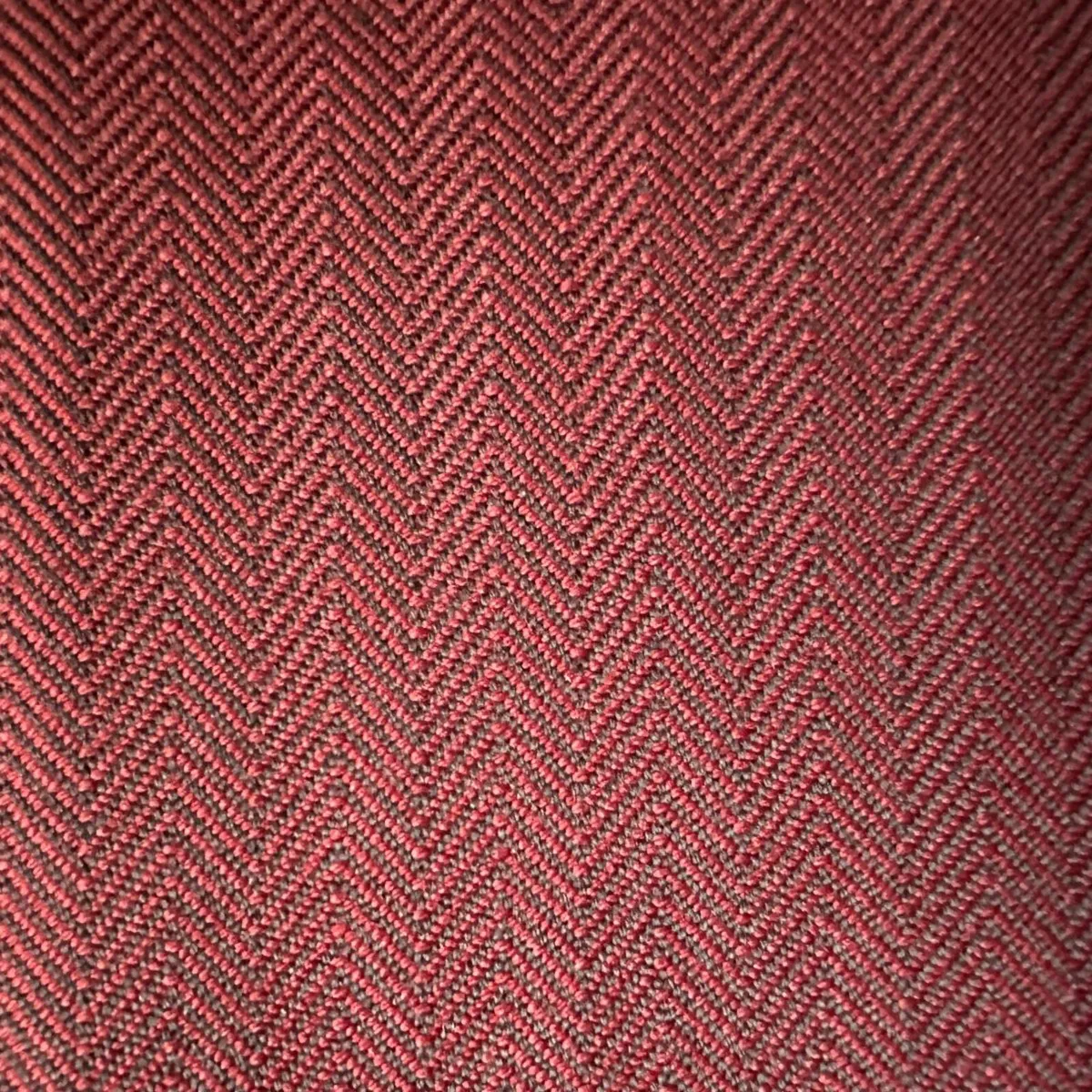 Fabric Herringbone twill wool red&black - Image 2