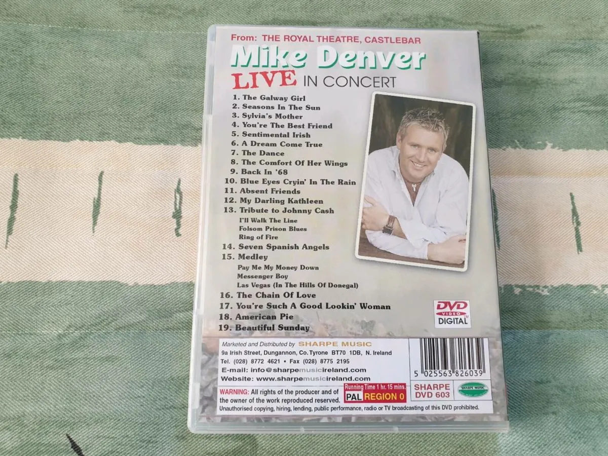 Mike Denver Live in Concert DVD Region 0 Worldwide - Image 2