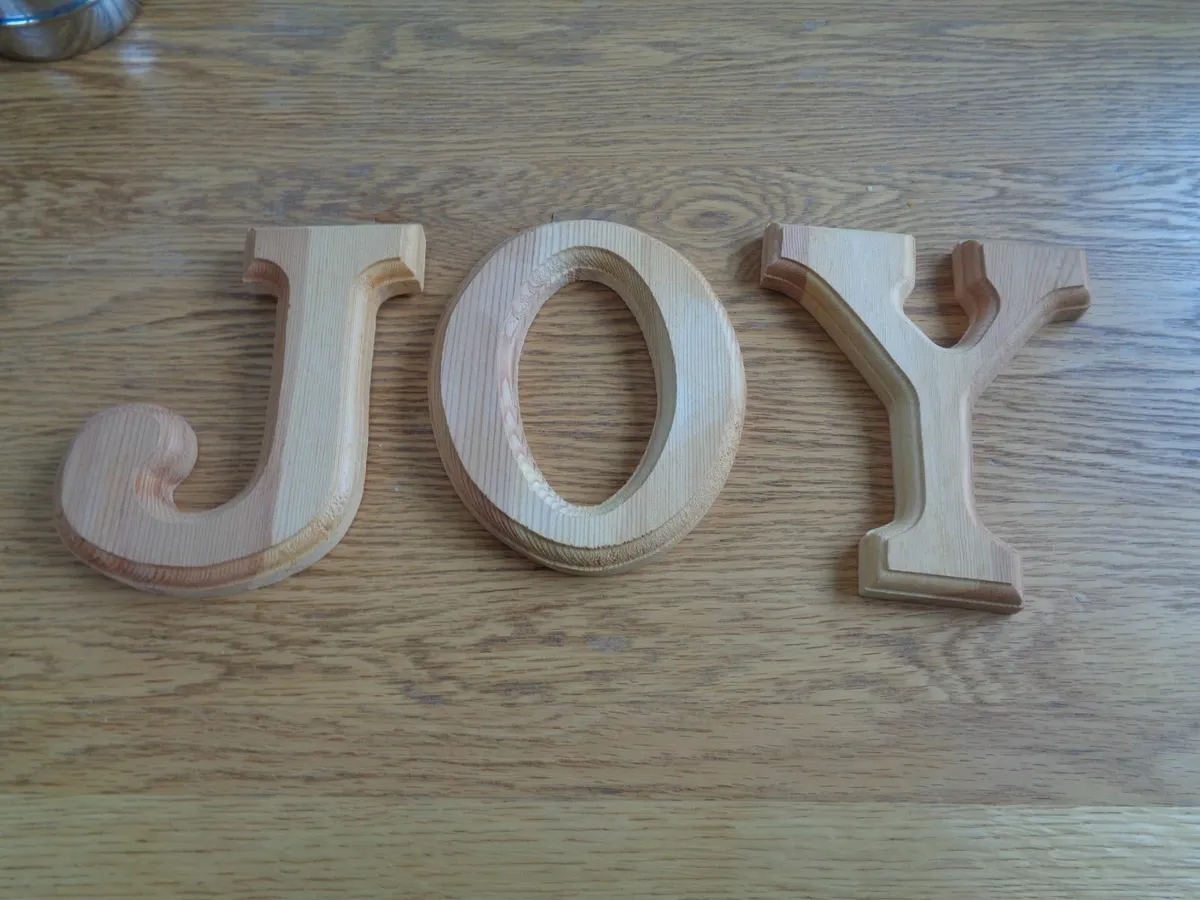 Wooden Letters x 3 for Sale