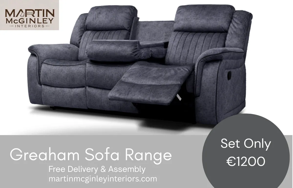 New Gresham 3+2 Grey Sofa Sets - Image 3