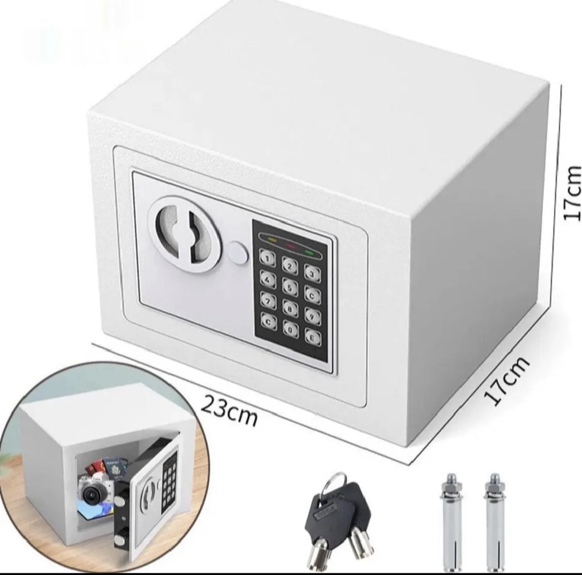 Compact Digital Safe Steel • Home or Office - Image 1