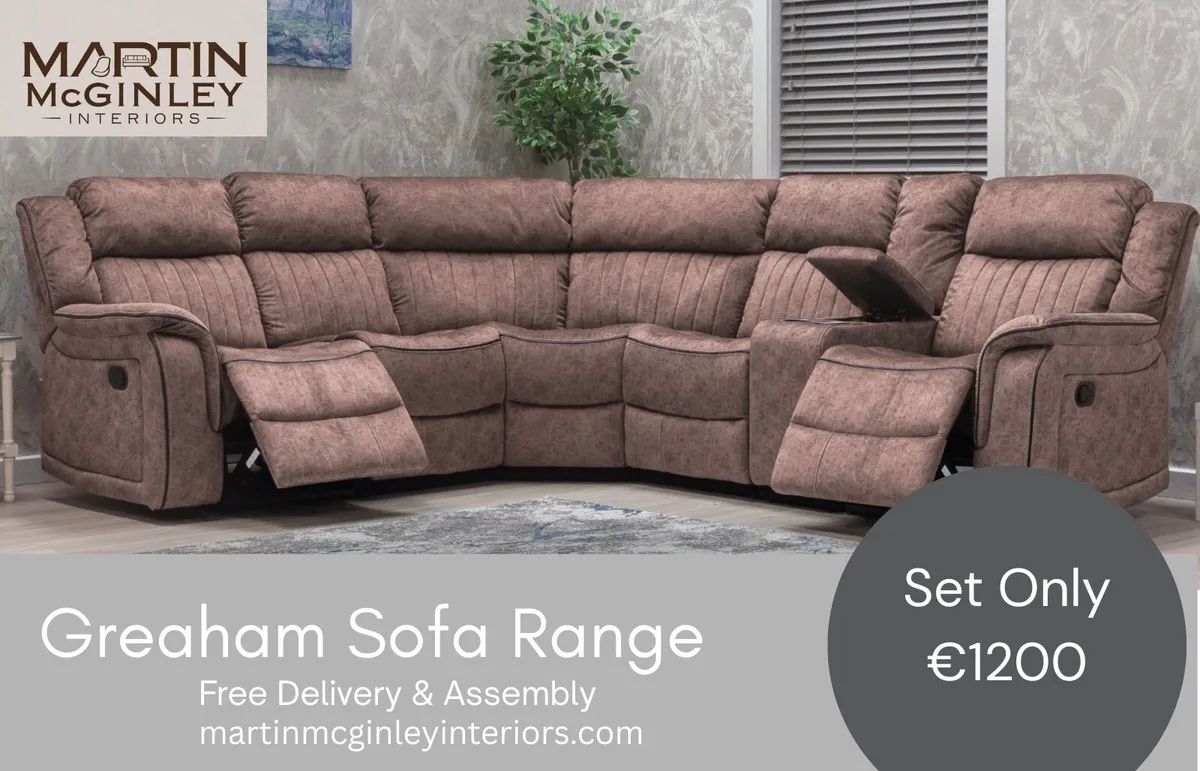 New Gresham Corner Sand Colour Sofa Set - Image 1