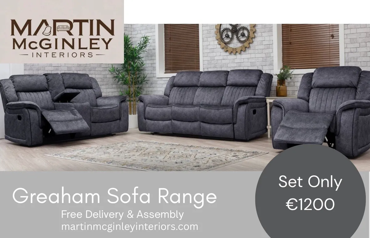 New Gresham 3+1+1 Grey Sofa Sets - Image 1