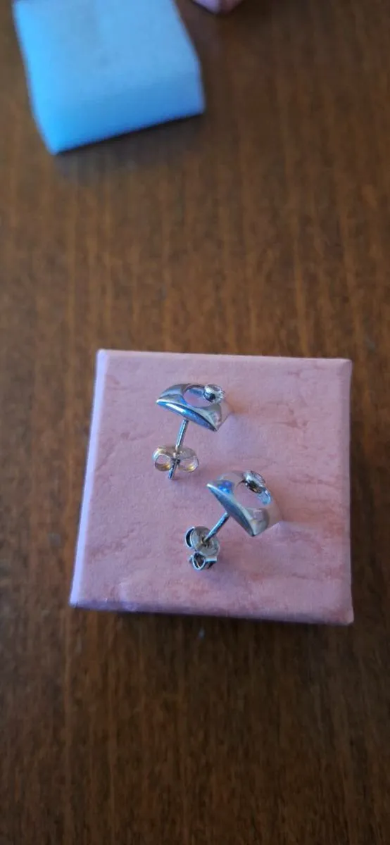 Sterling Silver Earrings Stone - Image 3