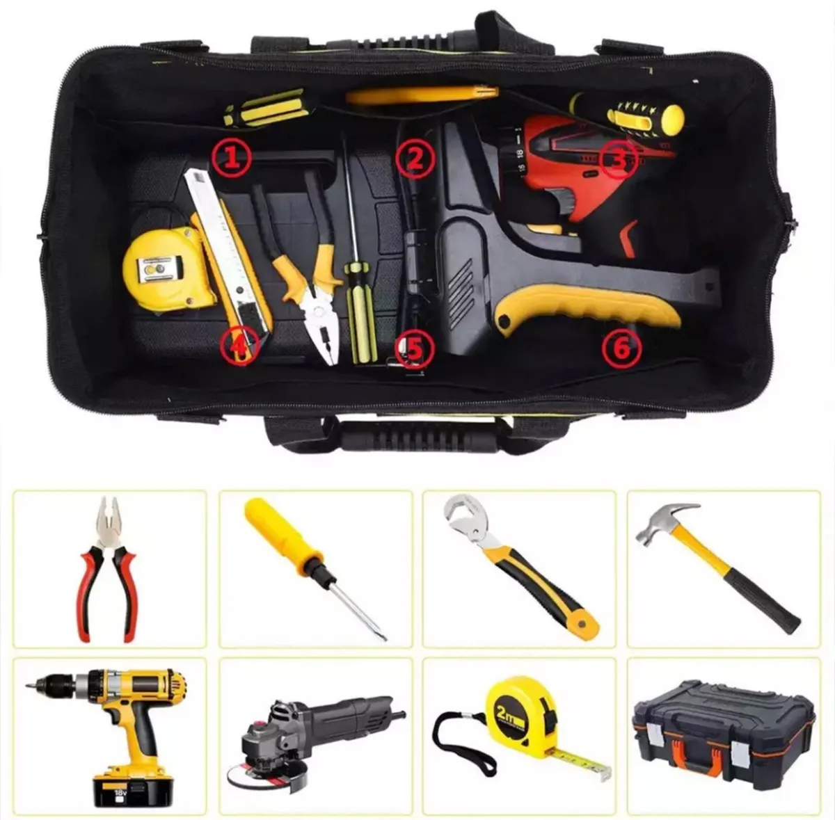 20" Multifunctional Tool Bag Heavy Duty NEW - Image 3