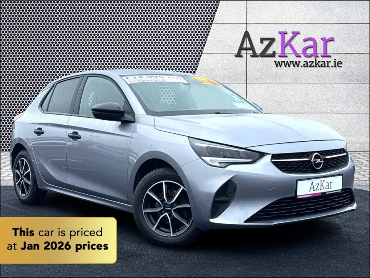 Opel Corsa 2021 SPORT 1.2 5DR €68 P/W WITH NO CASH - Image 1