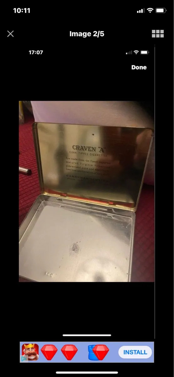 Vintage Craven ‘A’ Metal Box - Image 2