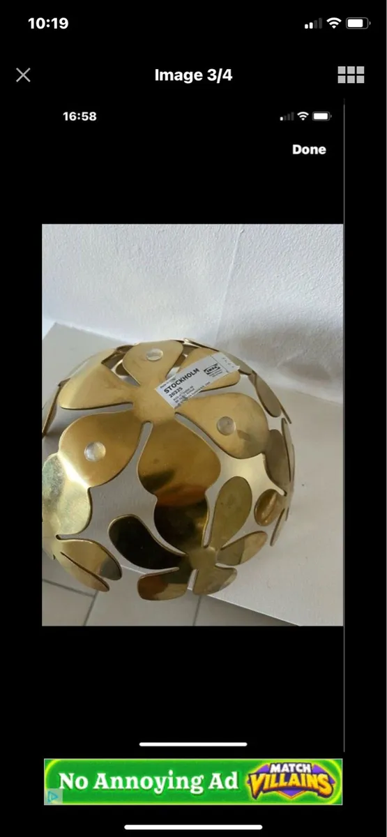 Vintage Brass Fruit Bowl - Image 3