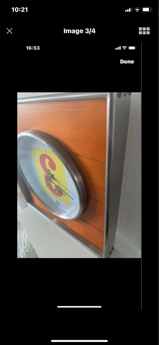 Rare J & B Bar Clock - Image 3