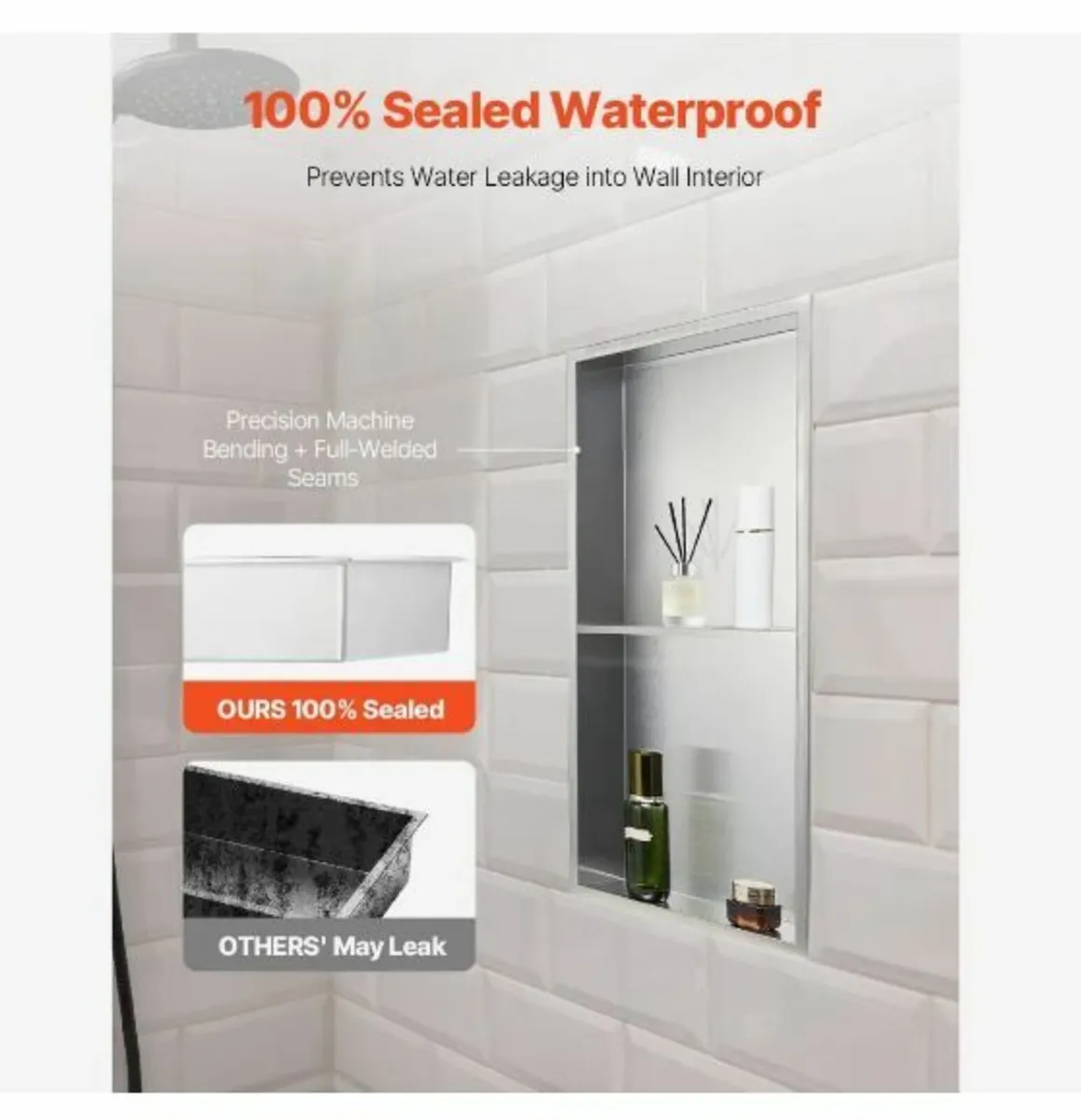 Shower Niche, 33.0 x 63.5 x 10.2 cm - Image 2