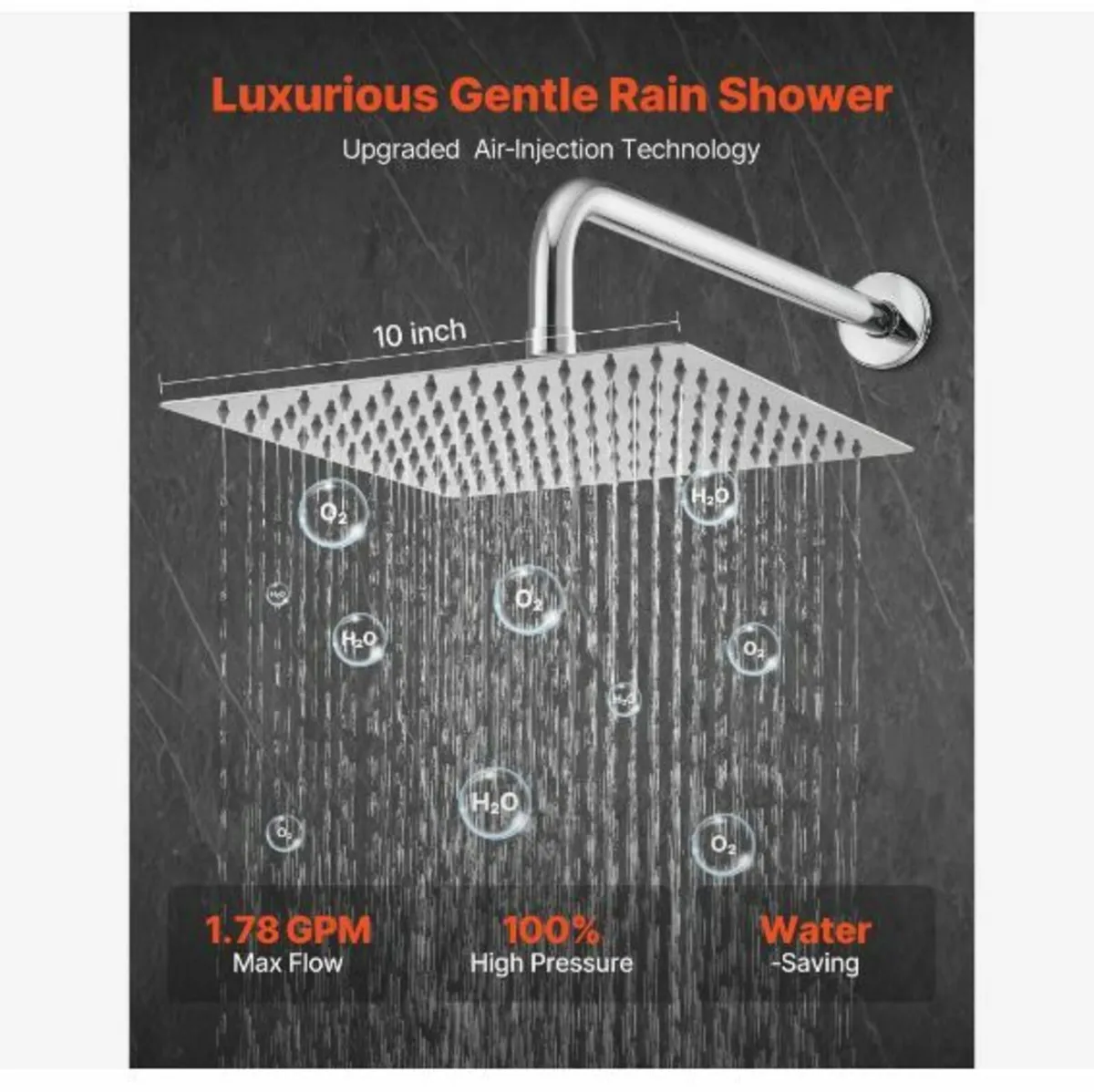 Shower Faucet Set, Rainfall Bathroom - Image 3