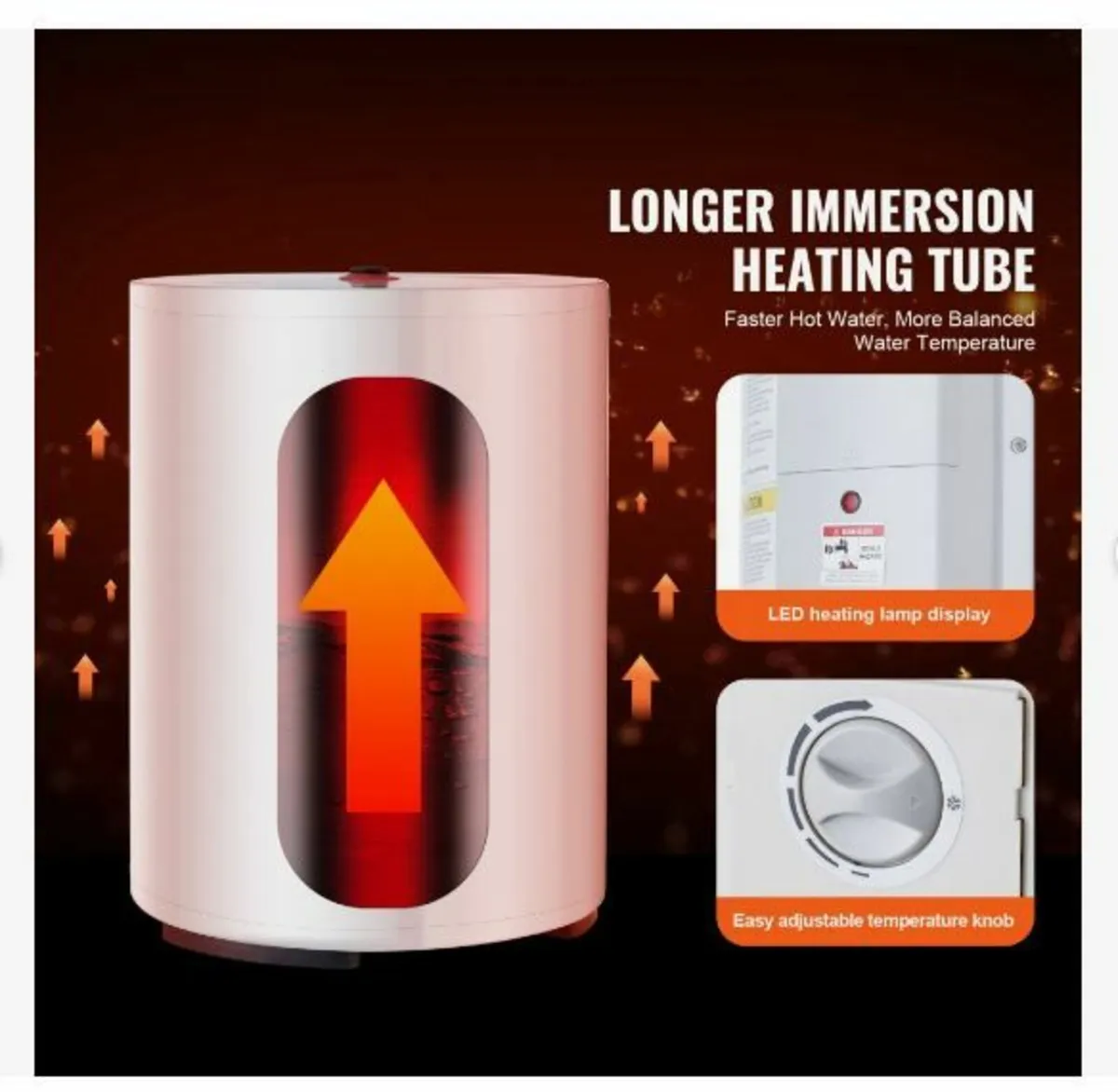 Electric Water Heater, 10 Gallon Tank - Image 3