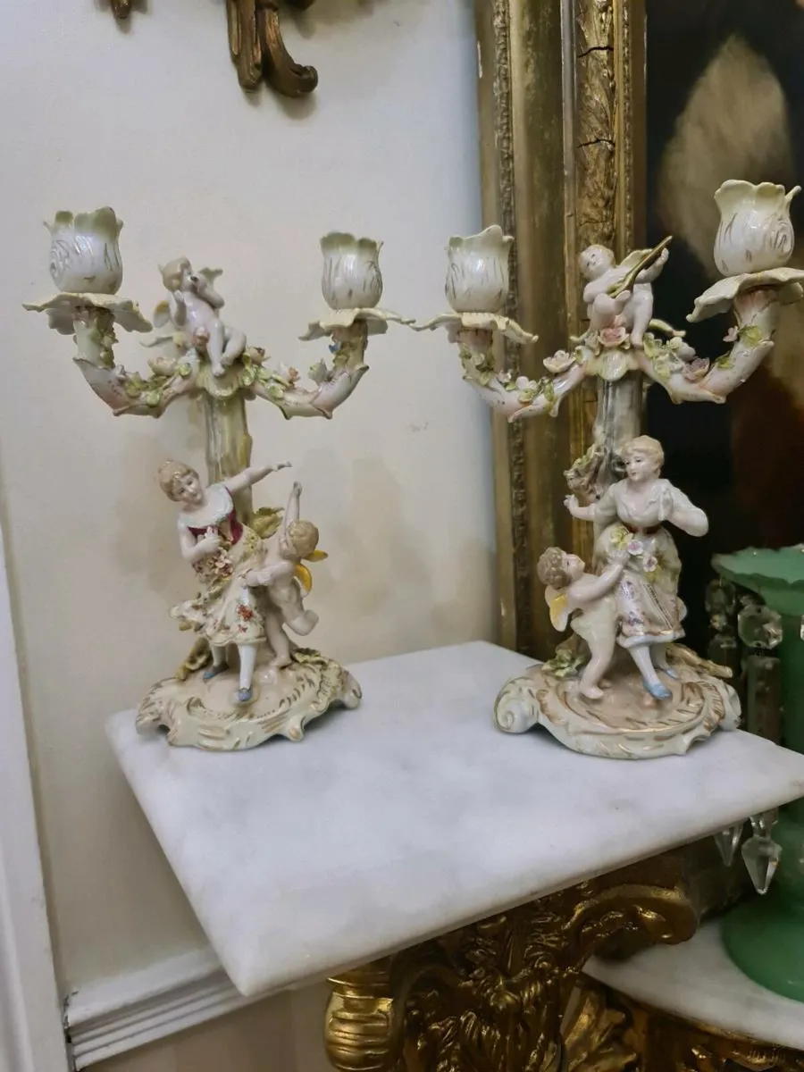 Depose antique candlesticks - Image 1