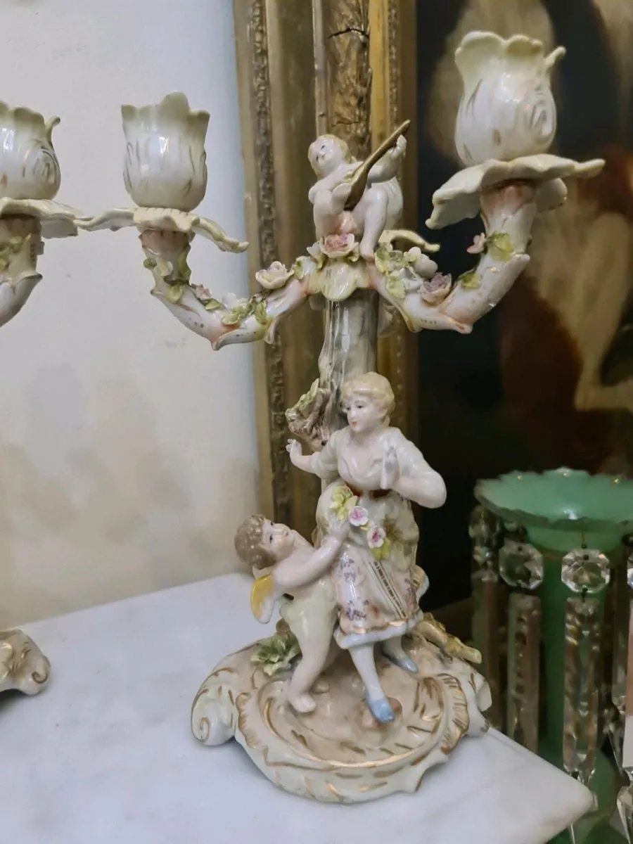 Depose antique candlesticks - Image 3