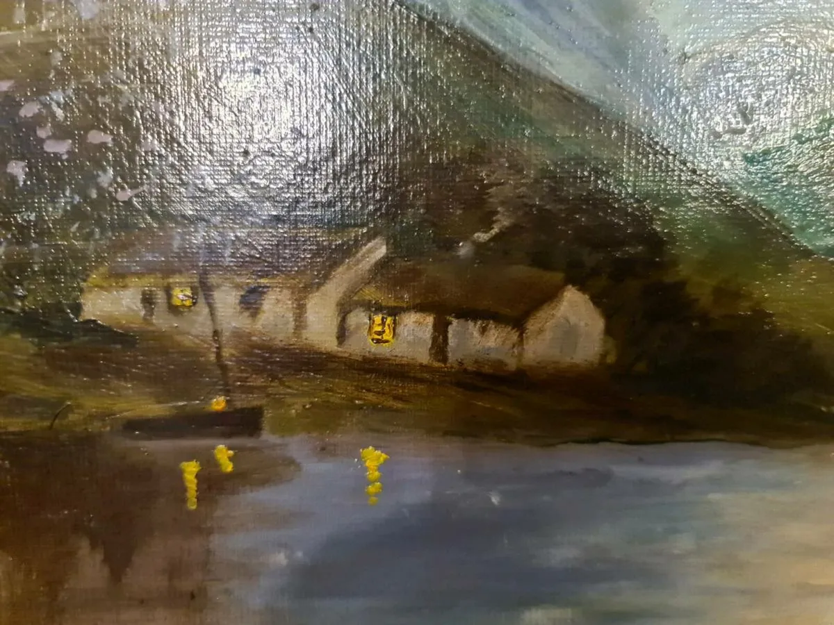 Vintage oil painting POSTAGE AVAILABLE - Image 2