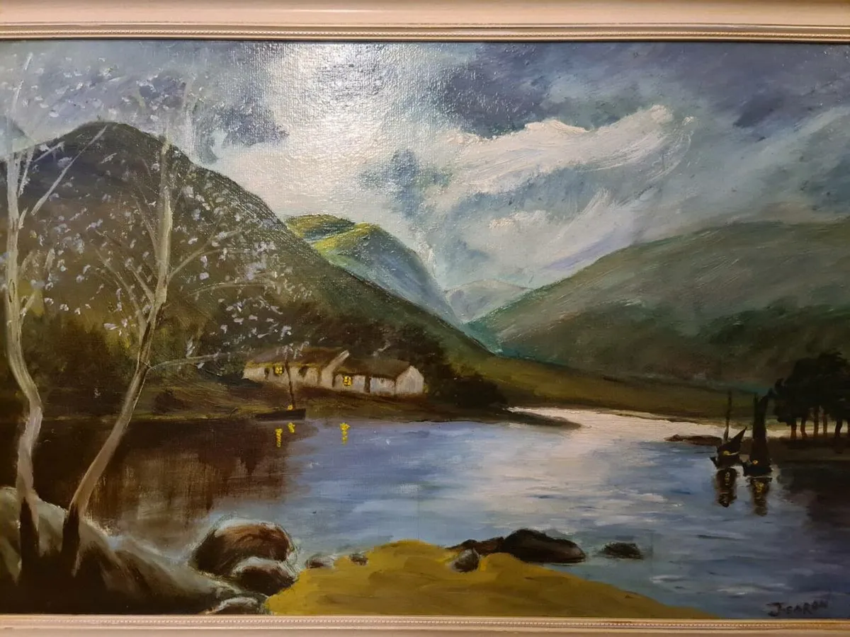 Vintage oil painting POSTAGE AVAILABLE - Image 4