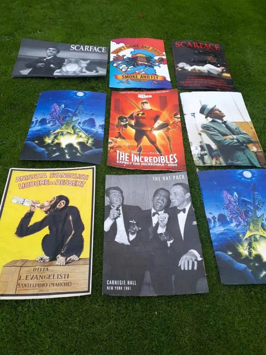 Large Cardboard Cinema Posters - Image 1