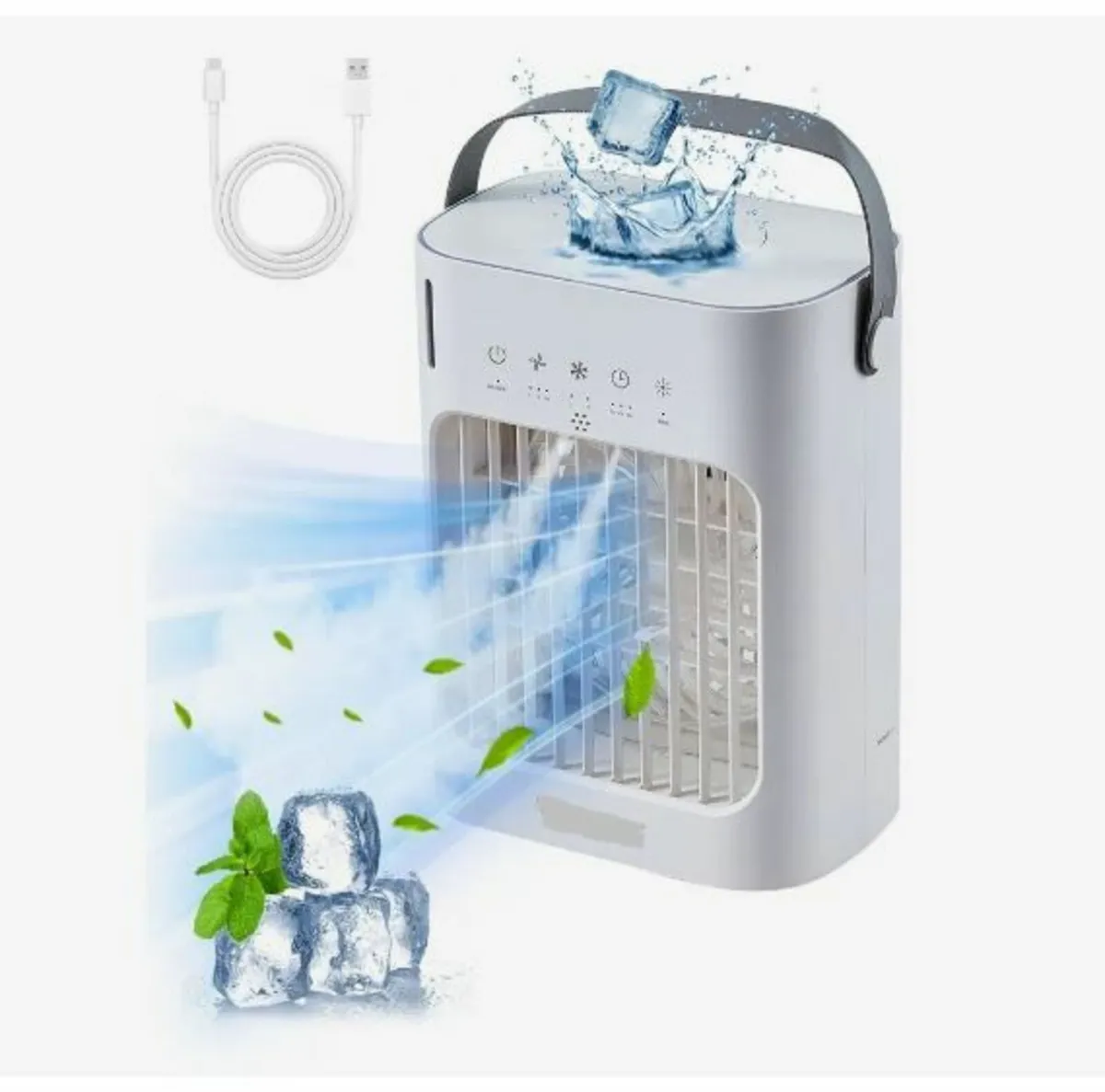 Portable Air Conditioner, 4-in-1 Evaporative Air - Image 1