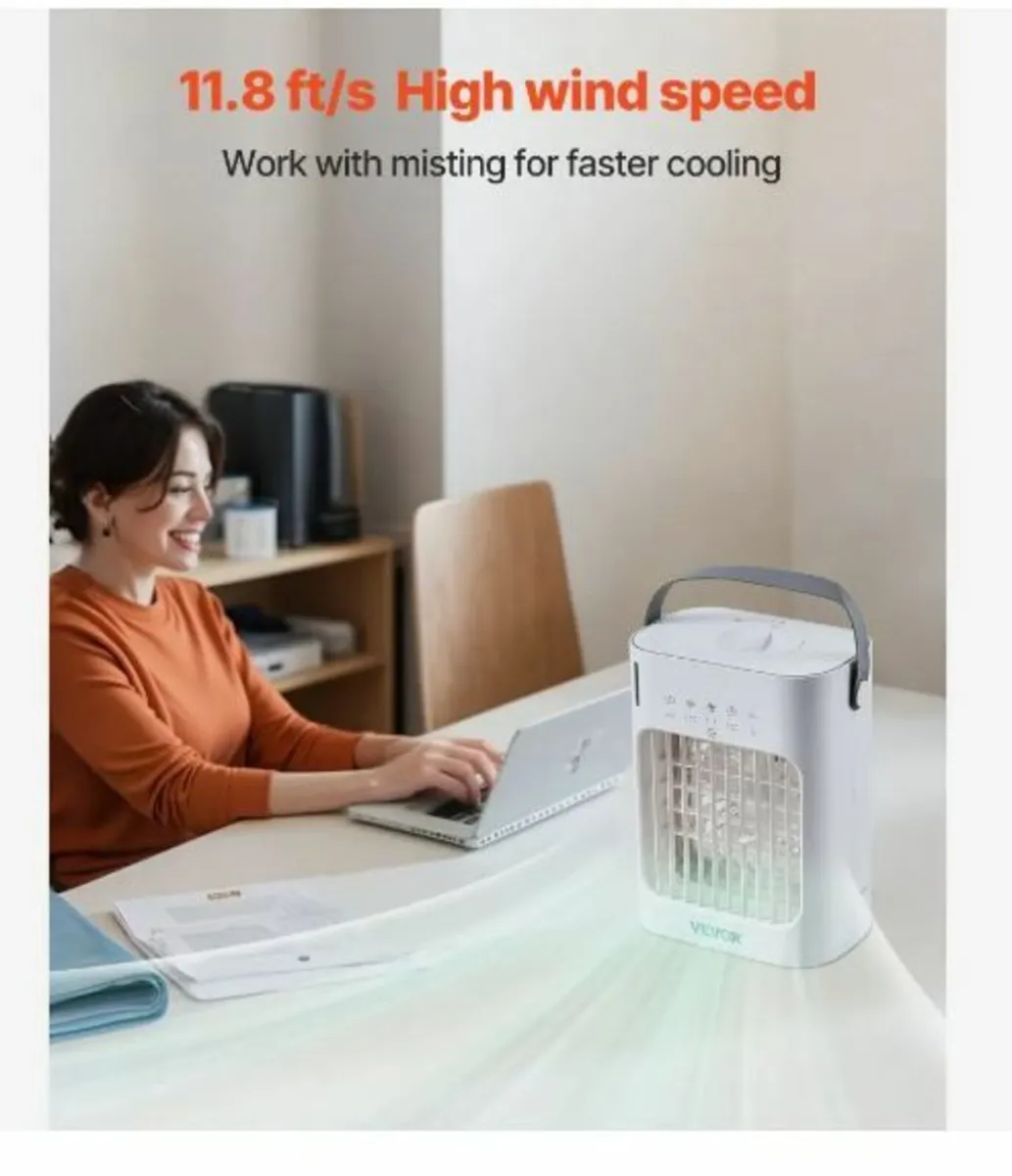 Portable Air Conditioner, 4-in-1 Evaporative Air - Image 4