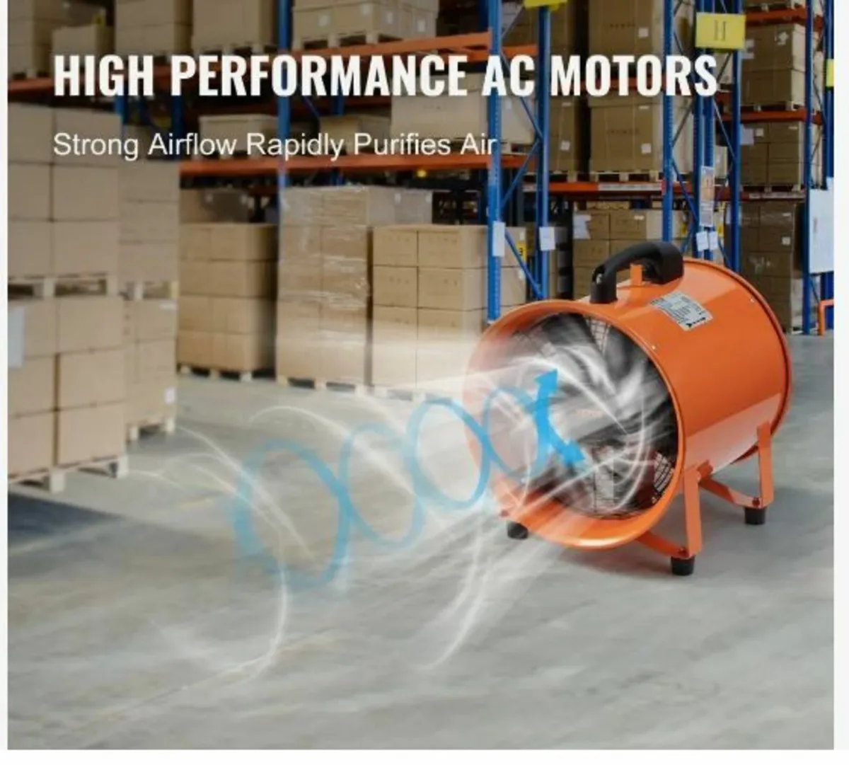 Portable Ventilator, 254mm Heavy Duty Cylinder - Image 2