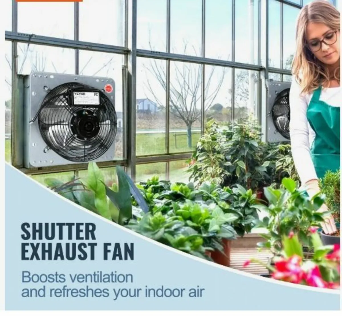 Shutter Exhaust Fan, 406 mm High-speed - Image 2