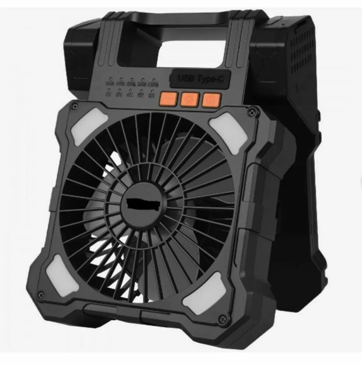 20000mAh Rechargeable Solar Fan - Image 1