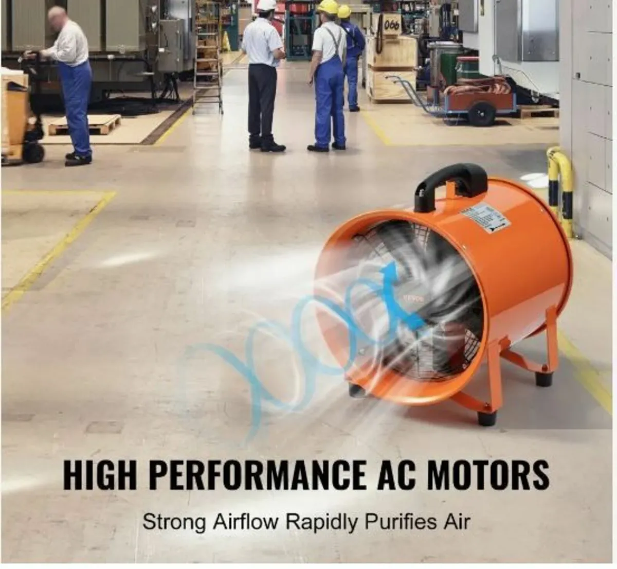 25.4cm Portable Ventilator, 2 Speed Industrial - Image 2