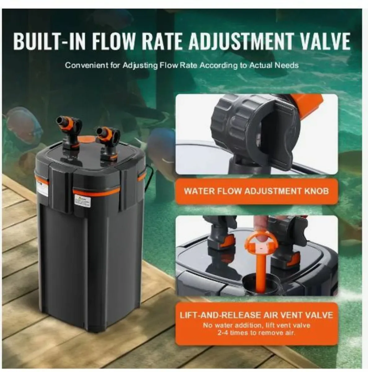 283.9 L Aquarium Canister Filter 11w - Image 4