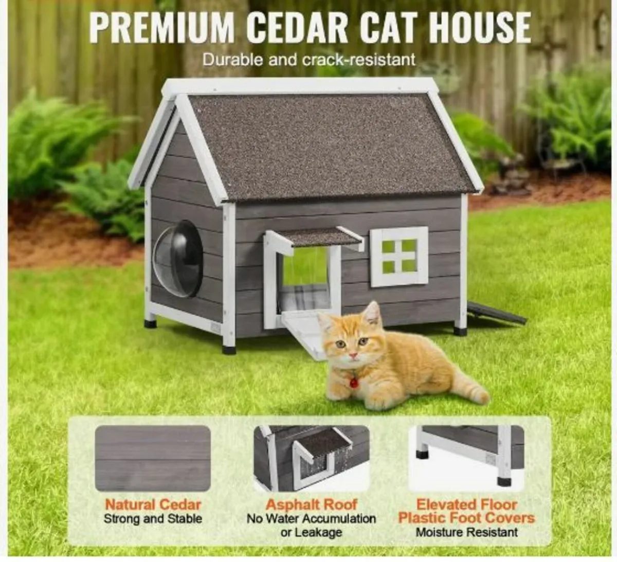 Outdoor Cat House Weatherproof - Image 2