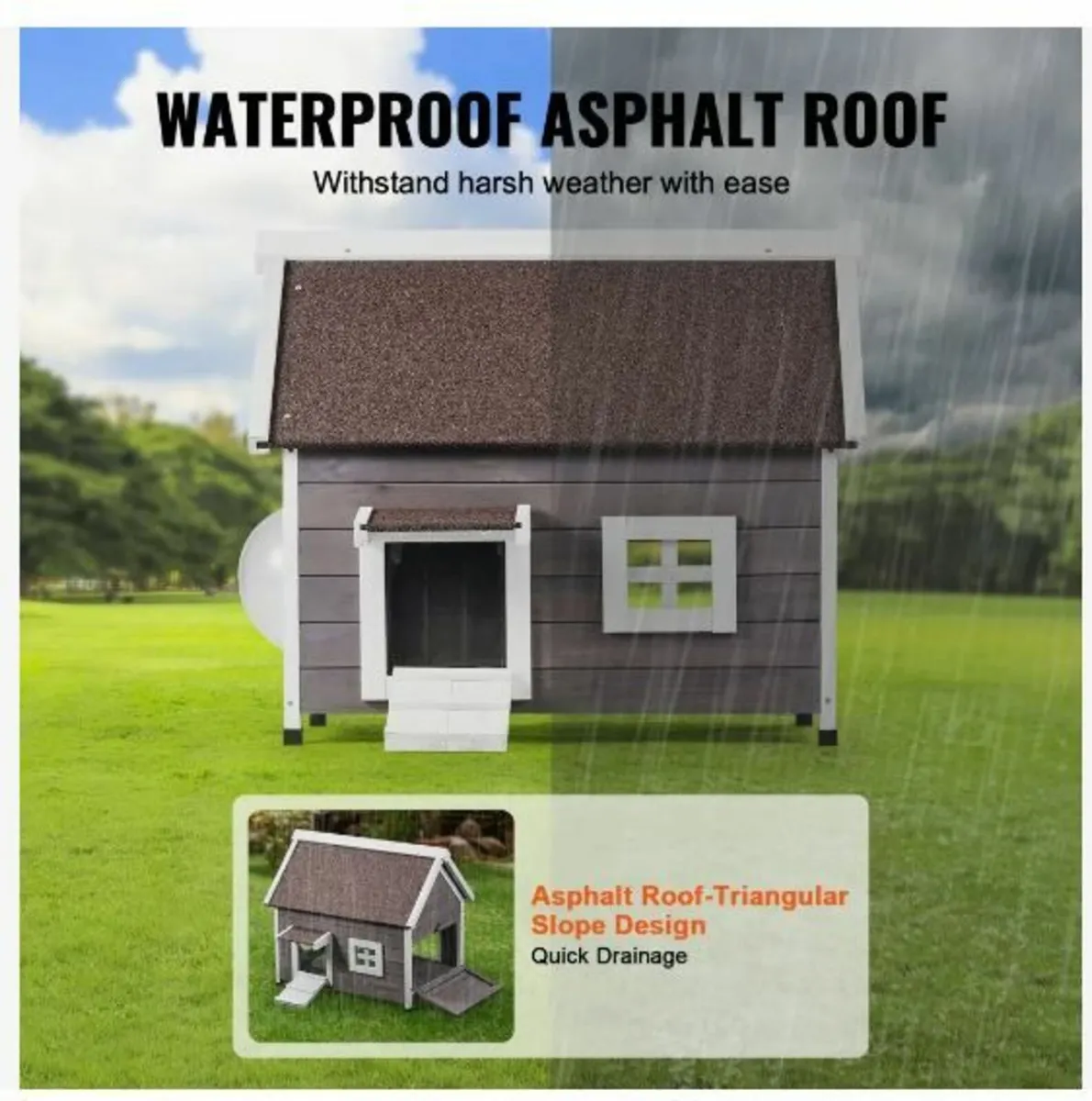 Outdoor Cat House Weatherproof - Image 4