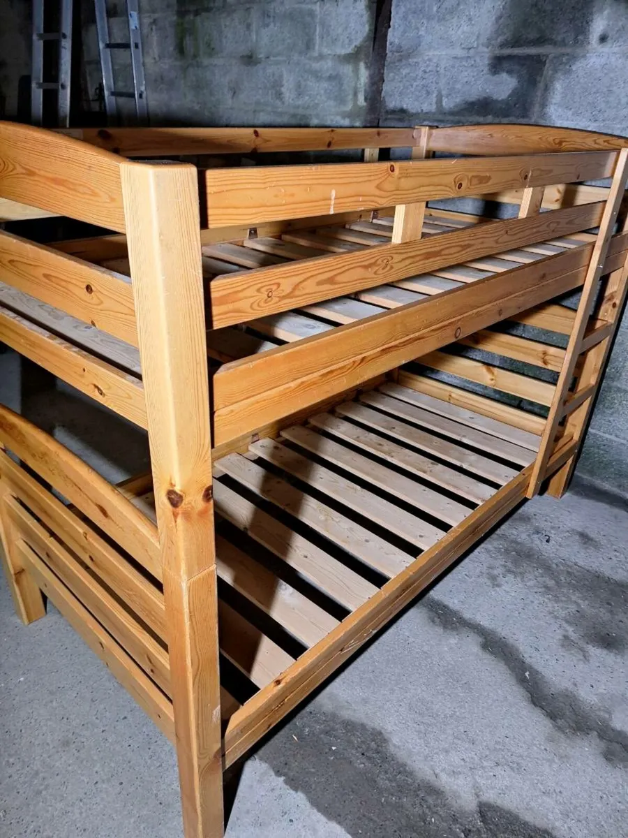 Solid Pine Bunk Bed - Very Sturdy (DELIVERY)Solid - Image 2