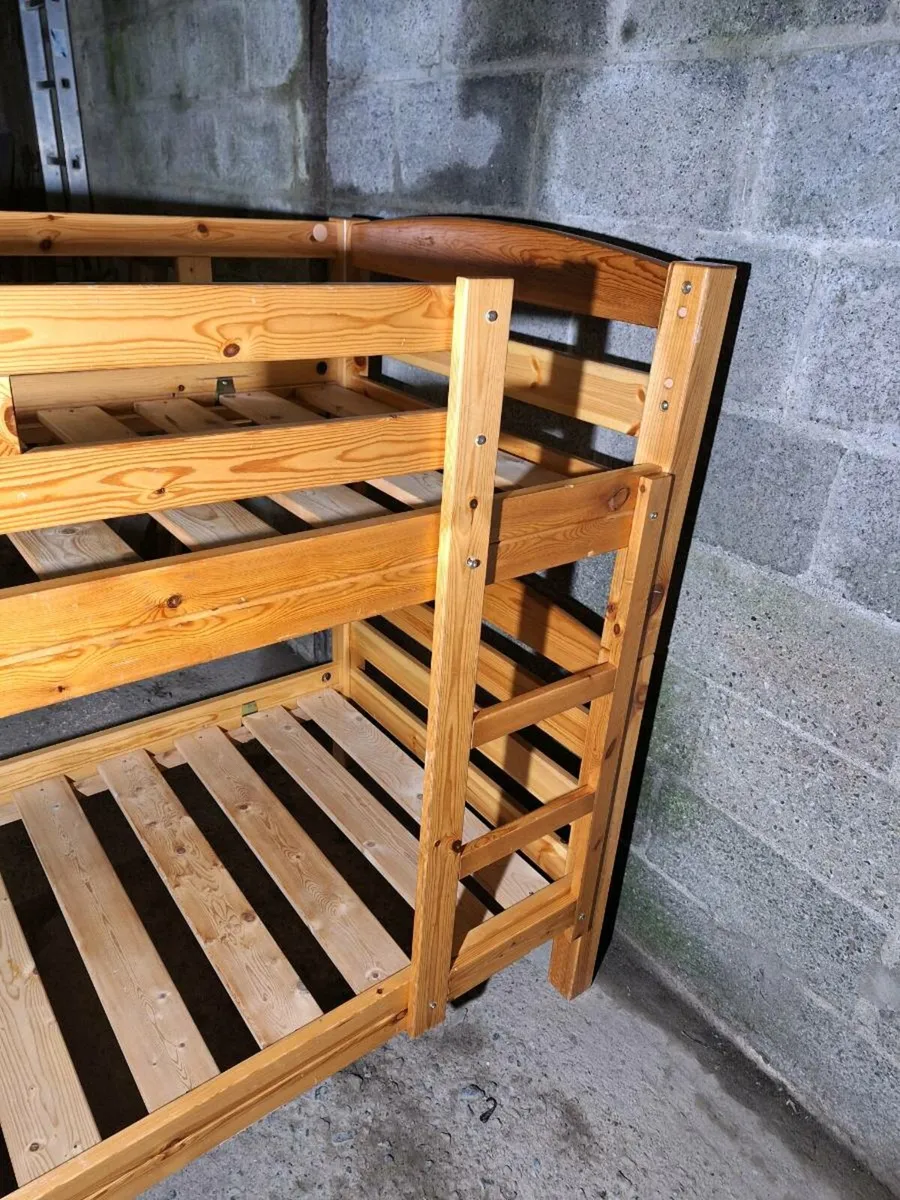 Solid Pine Bunk Bed - Very Sturdy (DELIVERY)Solid - Image 4