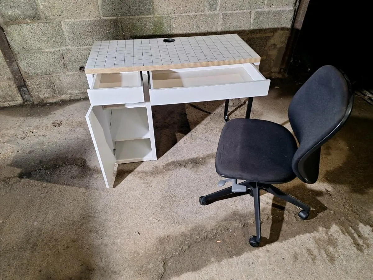 IKEA MICKE Desk + Office Chair (DELIVERY) - Image 2