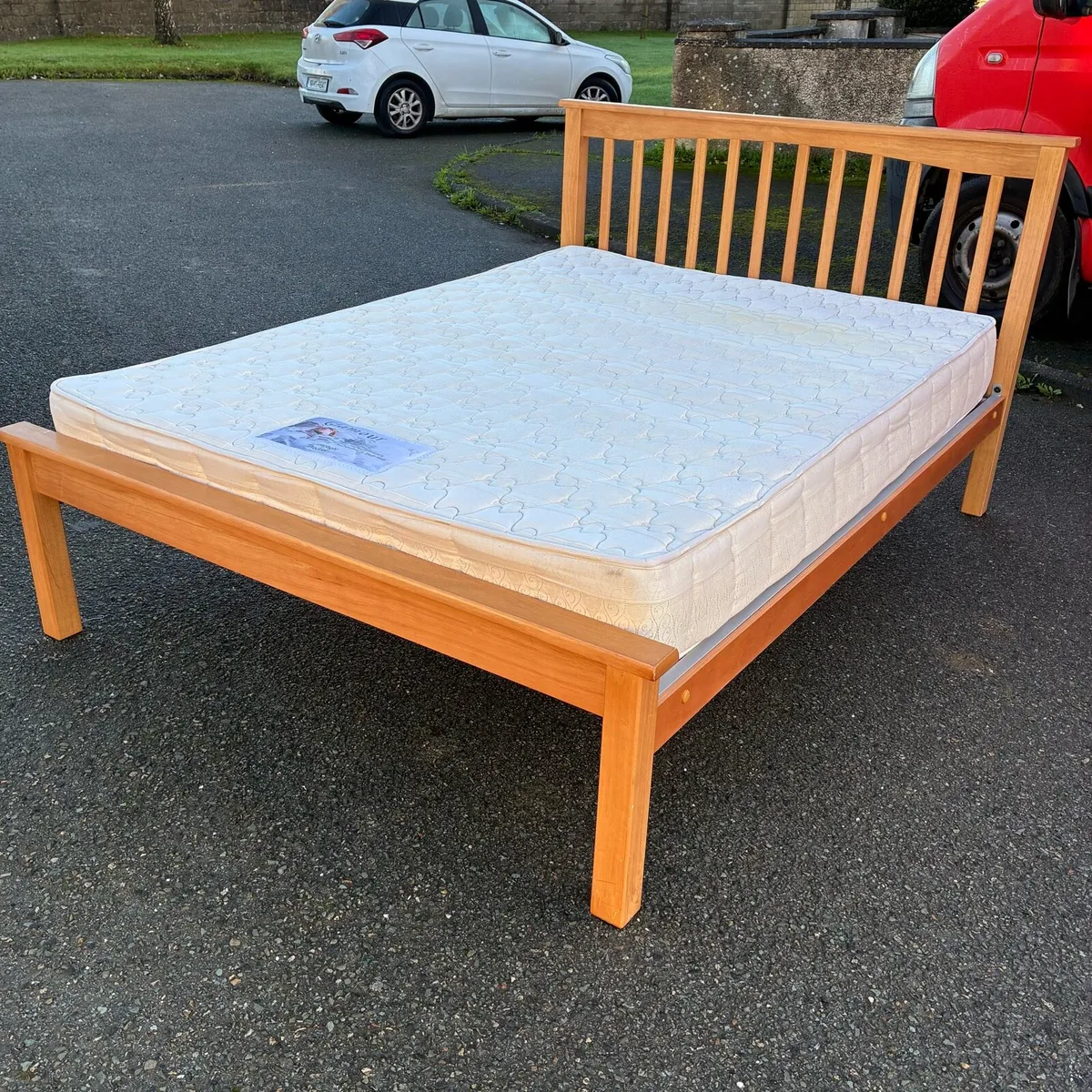 Double bed frame and mattress - Image 4