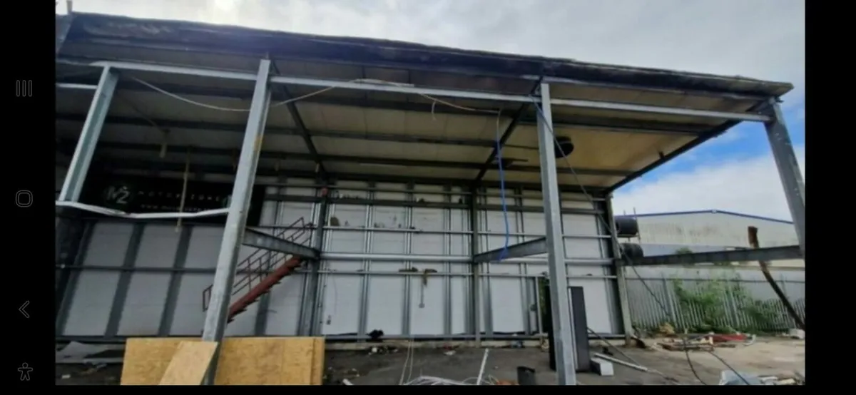 20ft x 60ft shed frame and insulated sheeting - Image 1