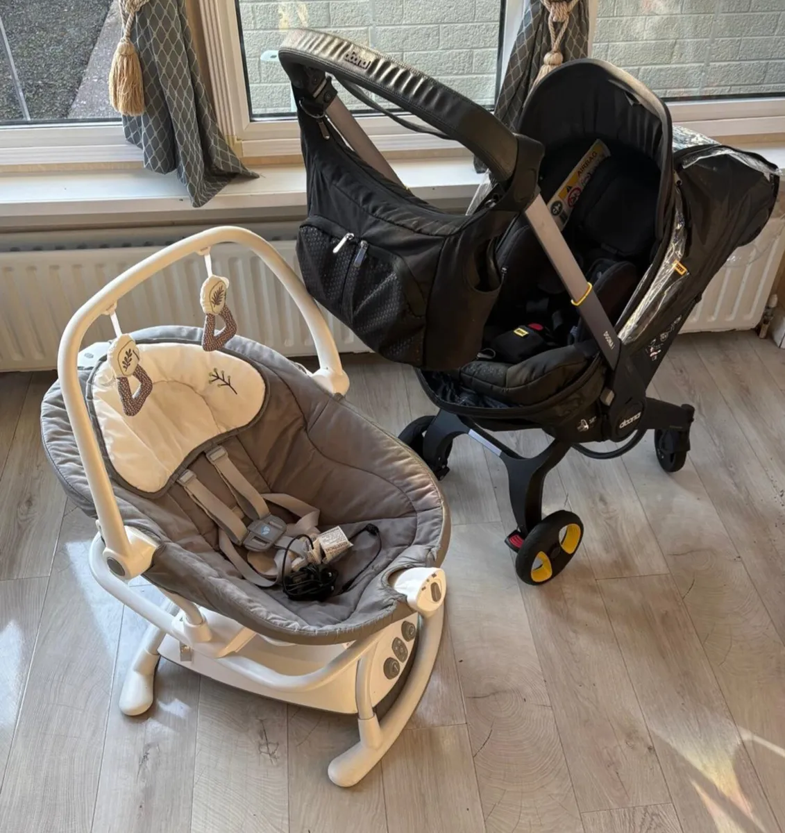 Doona buggie &electric swing chair as new - Image 1